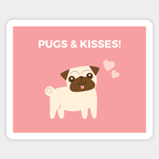 Pugs & Kisses Sticker